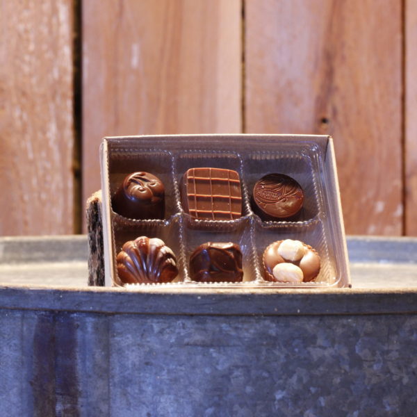 Boite de six chocolats