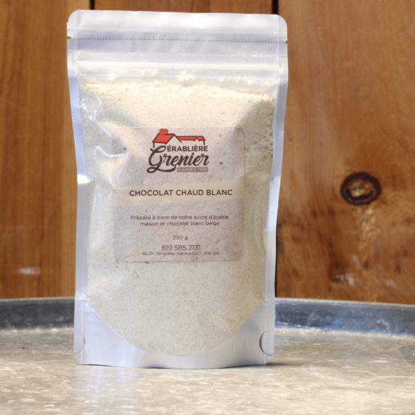 Chocolat chaud blanc à l'érable